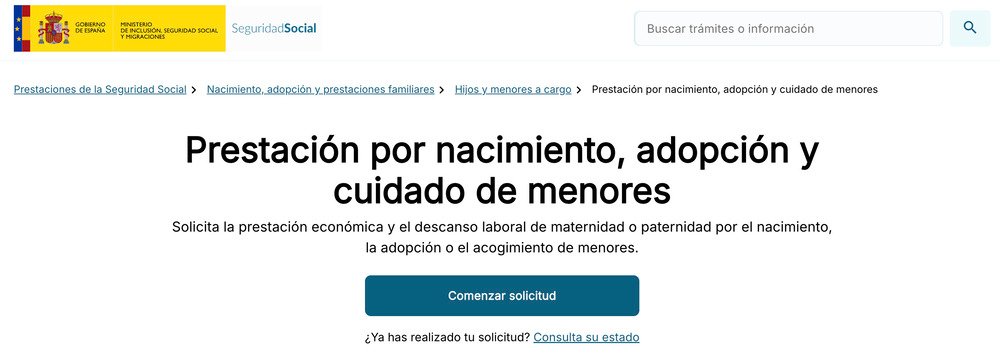 tramite baja maternidad